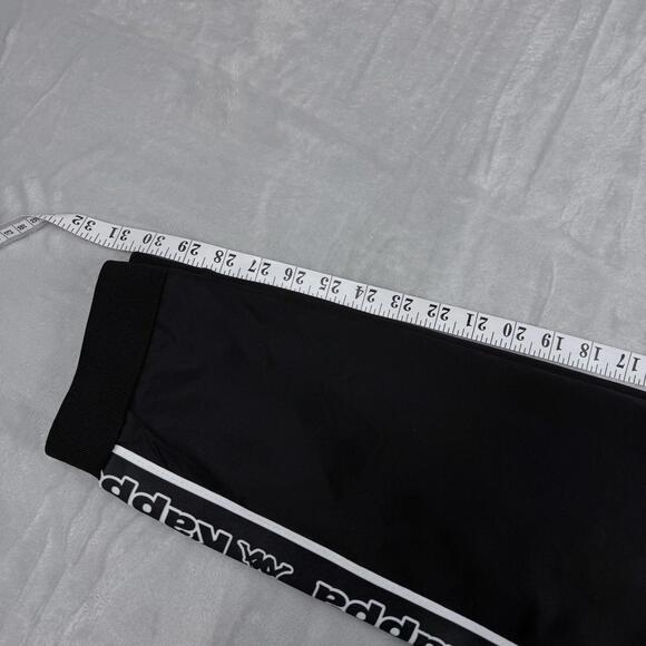 Kappa Black Logo Tape Track Pants Mens Large Streetwear Joggers Y2K Pocket Skate - Picture 8 of 9